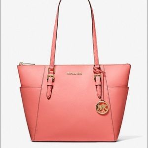 Michael Kors Saffiano leather Charlotte tote bag